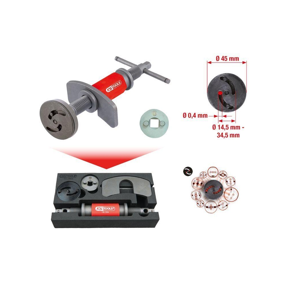 Dreh-/Rückstellwerkzeugsatz, Bremssattelkolben KS TOOLS 150.1965