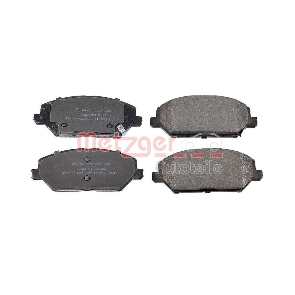 Bremsbelagsatz, Scheibenbremse METZGER 1170929 GREENPARTS für HYUNDAI KIA