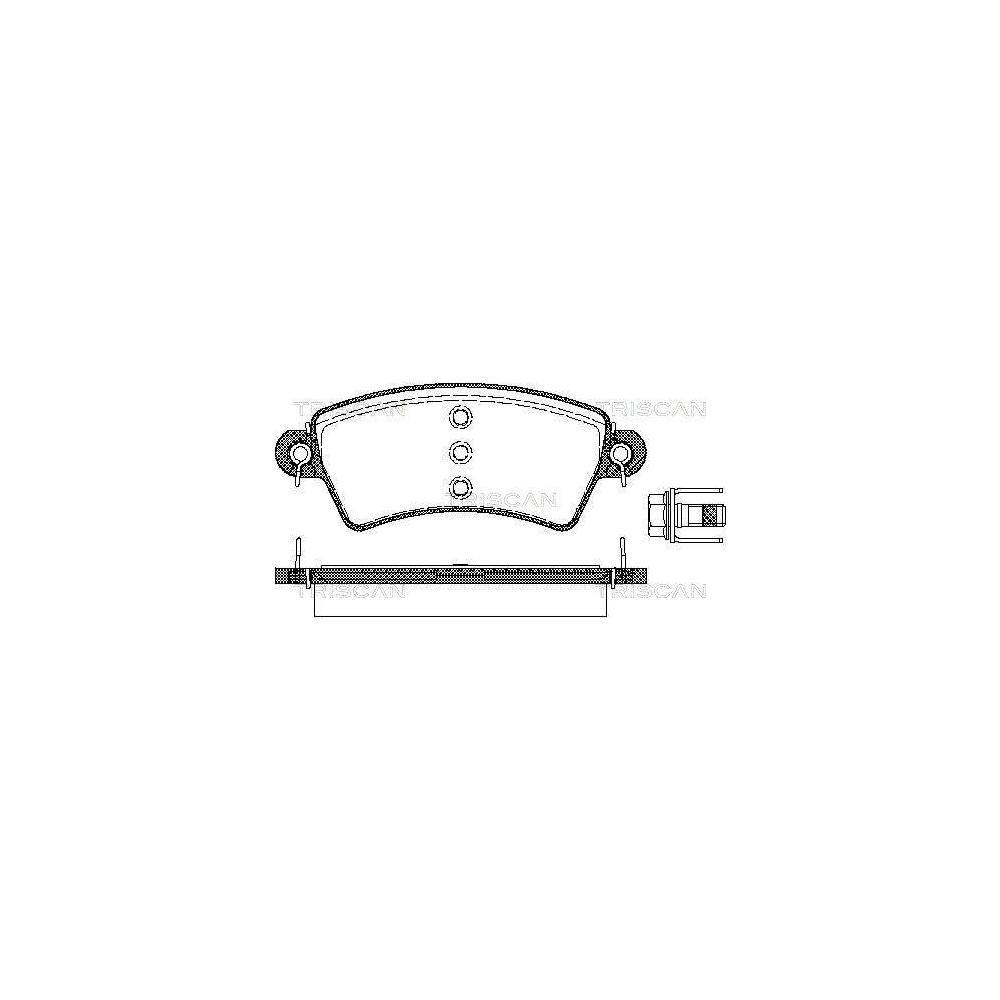 Bremsbelagsatz, Scheibenbremse TRISCAN 8110 28015 für CITROËN PEUGEOT