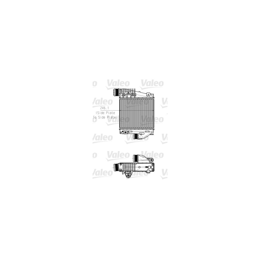 Ladeluftkühler VALEO 818290 für CITROËN PEUGEOT DS