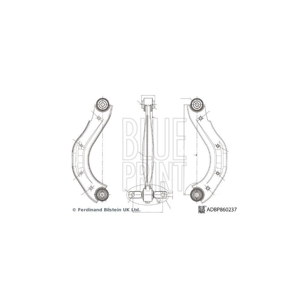 Lenker, Radaufhängung BLUE PRINT ADBP860237 für HONDA, Hinterachse links