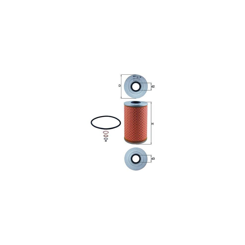 Ölfilter KNECHT OX 96D für BMW OPEL VAUXHALL LAND ROVER