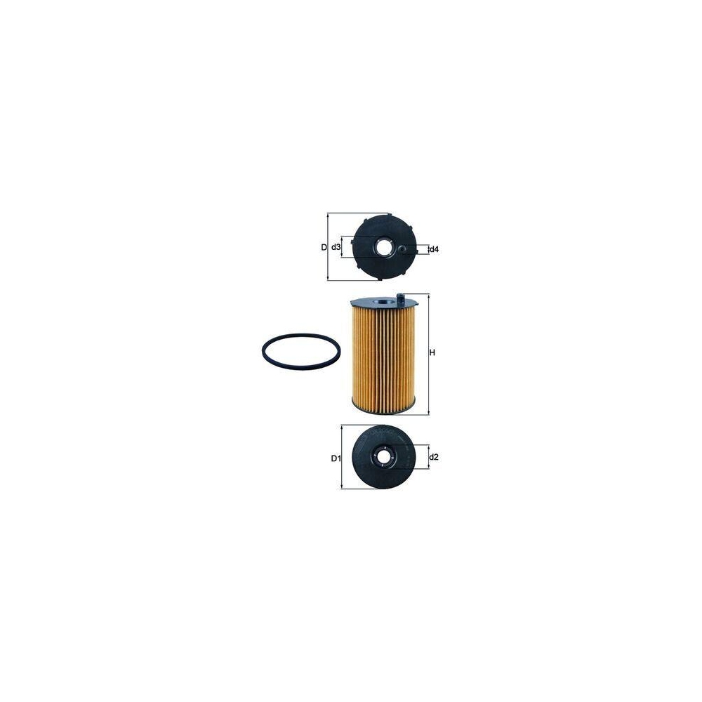 Ölfilter KNECHT OX 205/2D für CITROËN FORD JAGUAR PEUGEOT