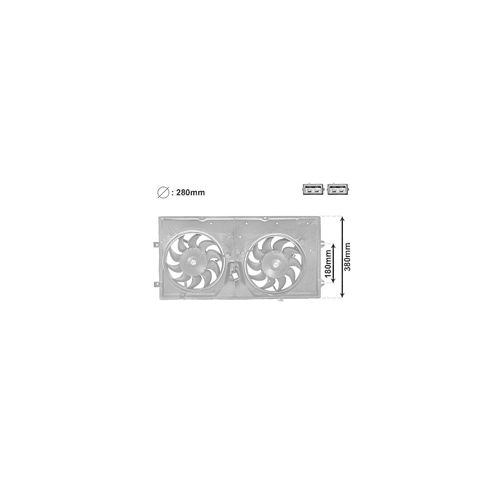 Lüfter, Motorkühlung VAN WEZEL 5874748 für VW