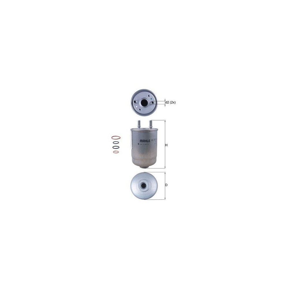 Kraftstofffilter KNECHT KL 752/5D für RENAULT