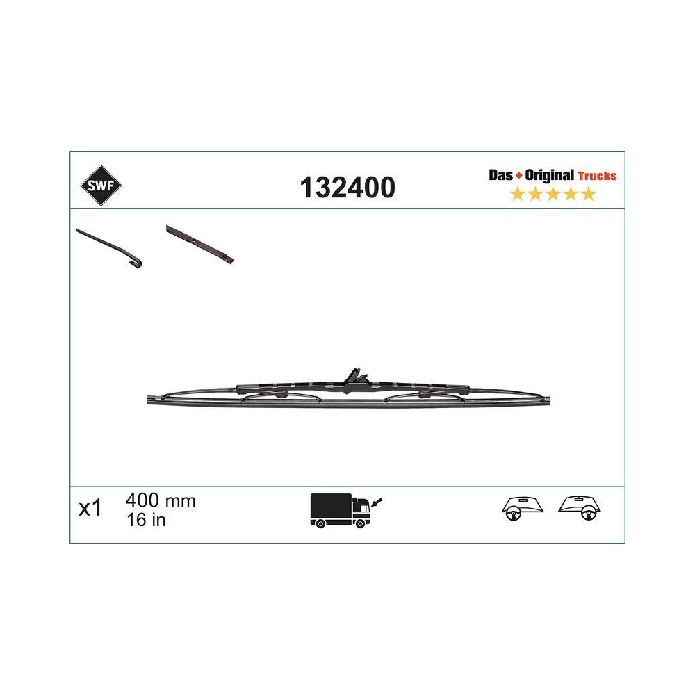 SWF NKW Wischer (1x) Wischerblatt 132400