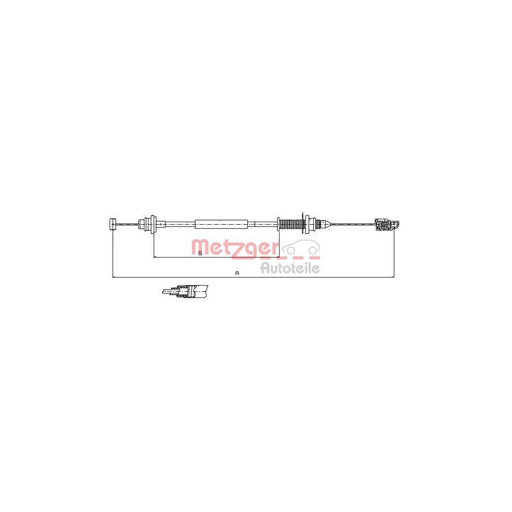 Gaszug METZGER 10.0390 für RENAULT