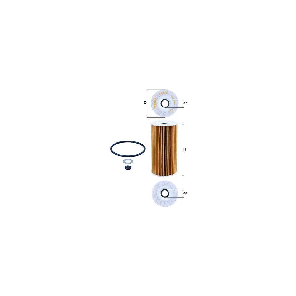 Ölfilter KNECHT OX 424D für HYUNDAI KIA