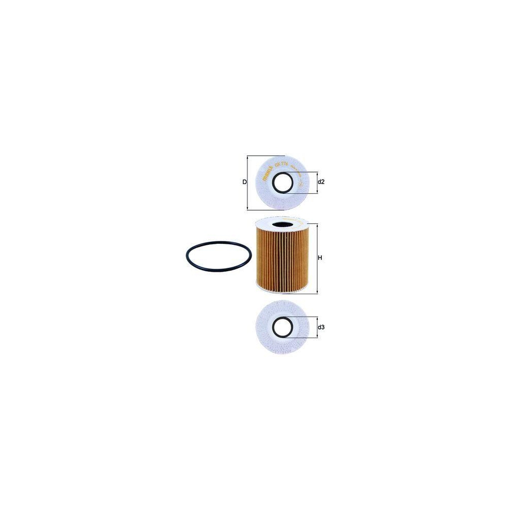 Ölfilter KNECHT OX 776D für CITROËN FORD JAGUAR PEUGEOT LAND ROVER