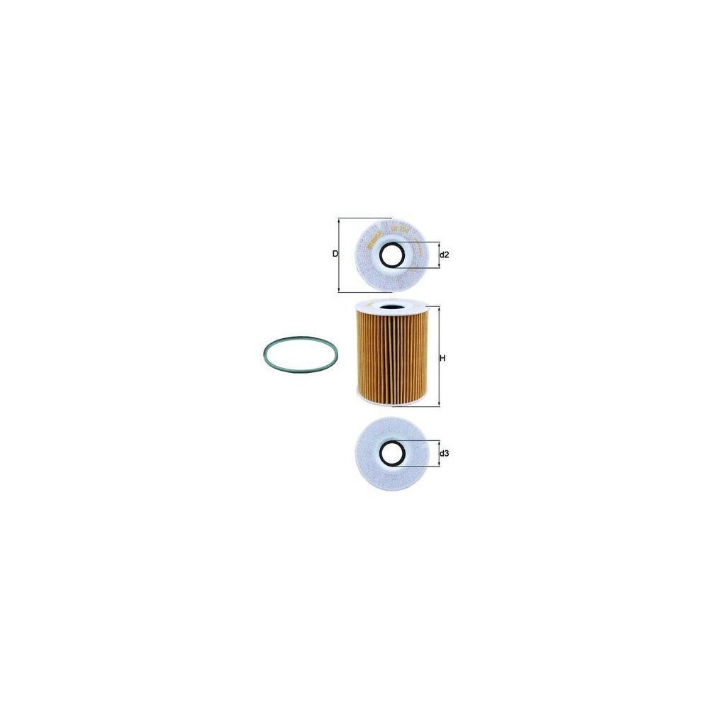 Ölfilter KNECHT OX 254D4 für PORSCHE