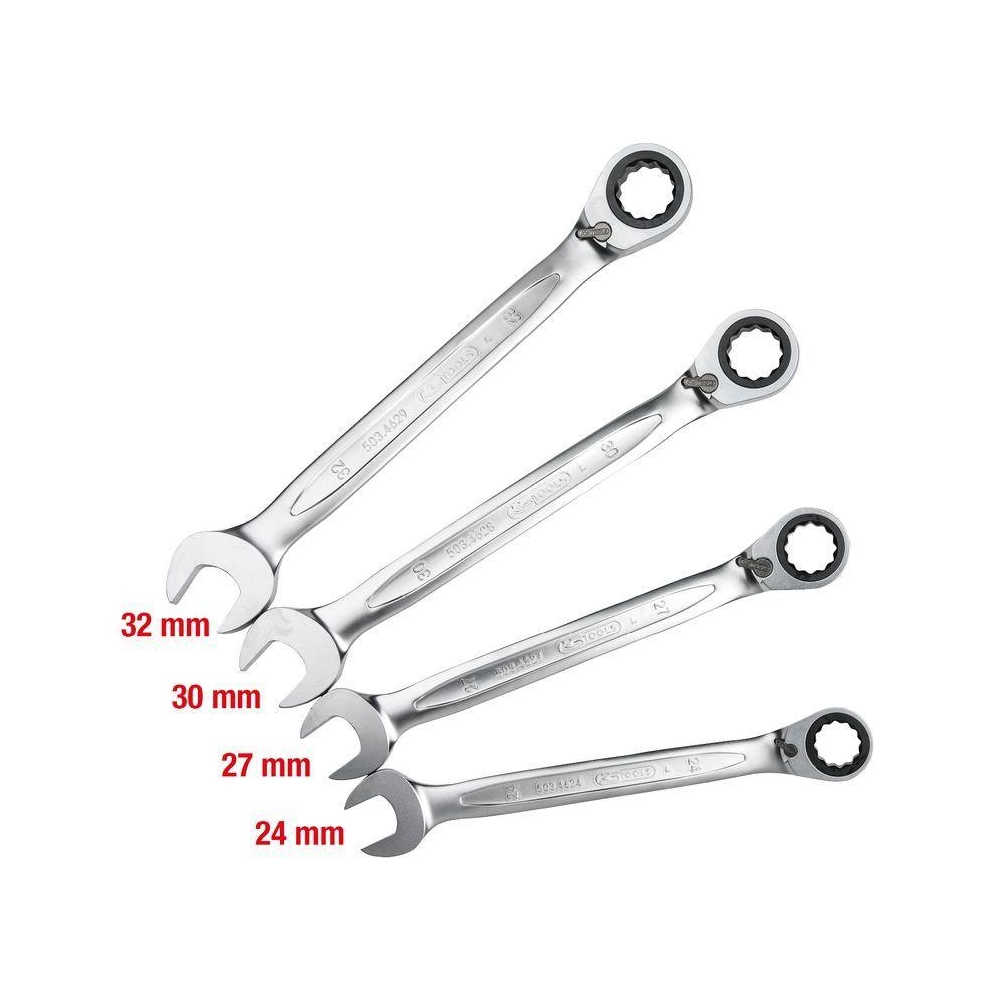 Ratschen-Ringgabelschlüsselsatz KS TOOLS 503.4601 für