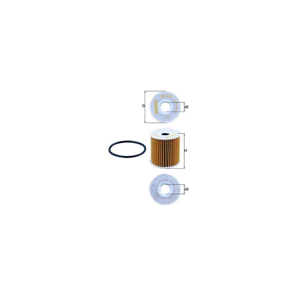 Ölfilter KNECHT OX 346D für MERCEDES-BENZ SMART