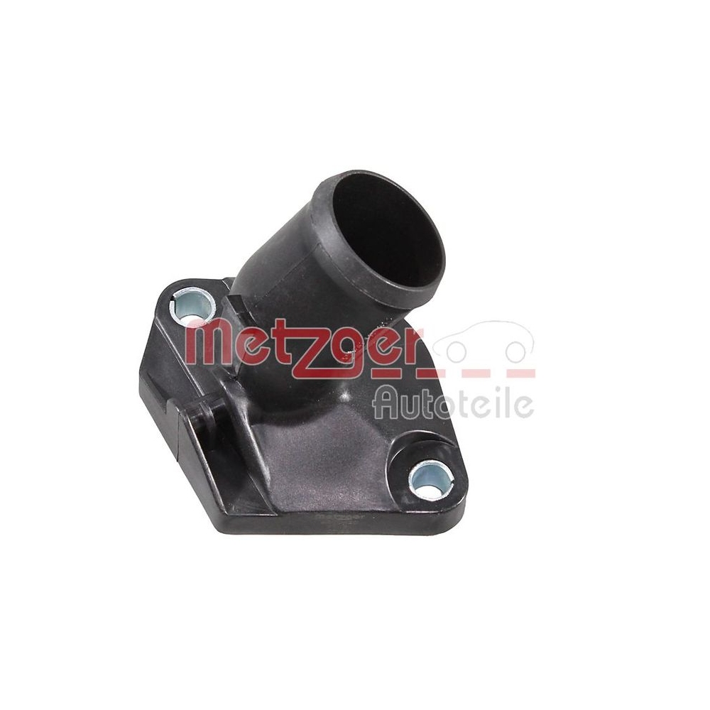 Kühlmittelflansch METZGER 4010420 für RENAULT DACIA, Motorblock, vorne