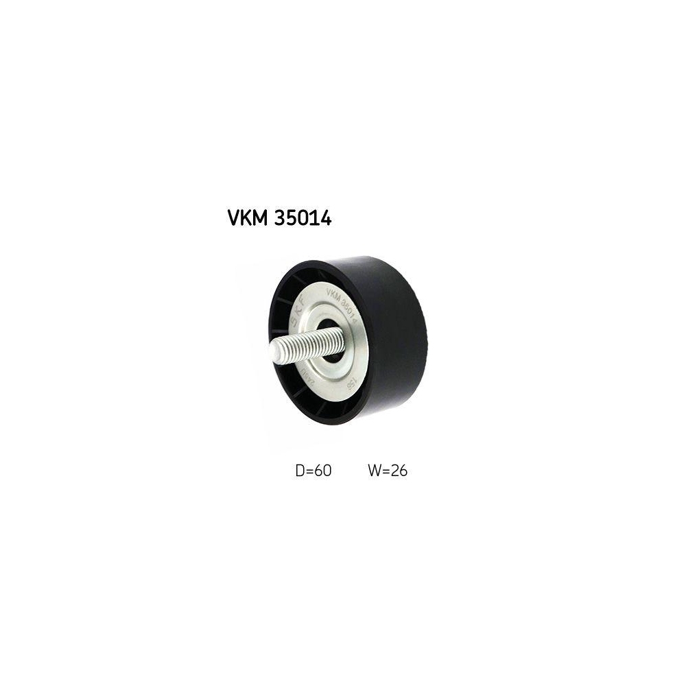 Umlenk-/Führungsrolle, Keilrippenriemen SKF VKM 35014 für OPEL VAUXHALL, oben