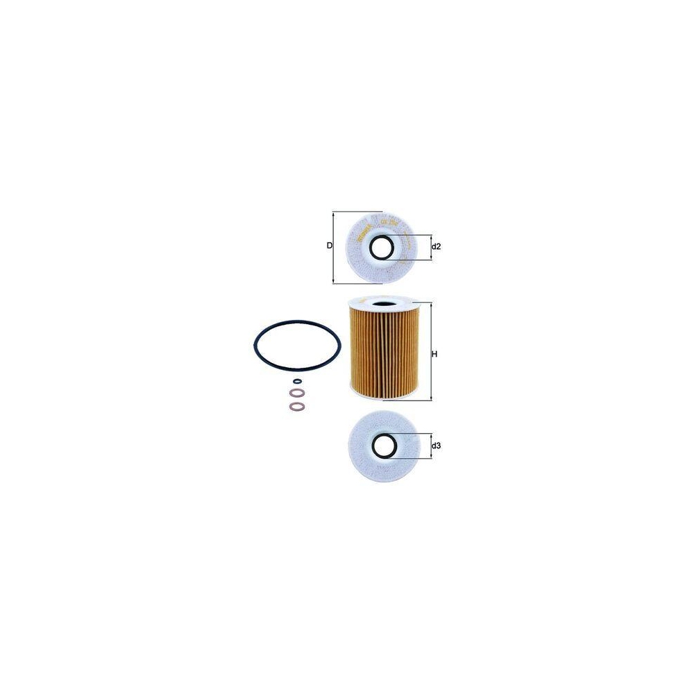 Ölfilter KNECHT OX 254D3 für BMW