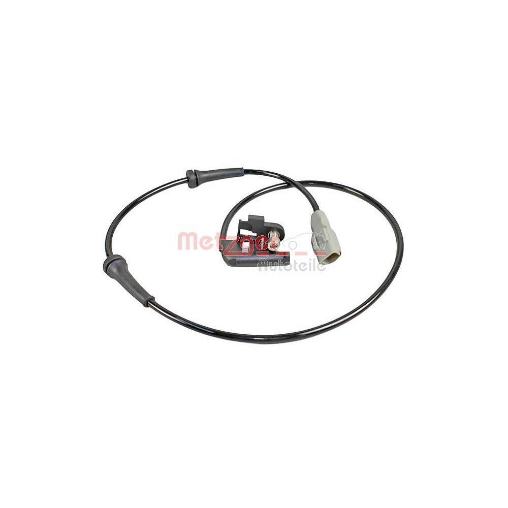 Sensor, Raddrehzahl METZGER 0900234 für CITROËN/PEUGEOT, Hinterachse