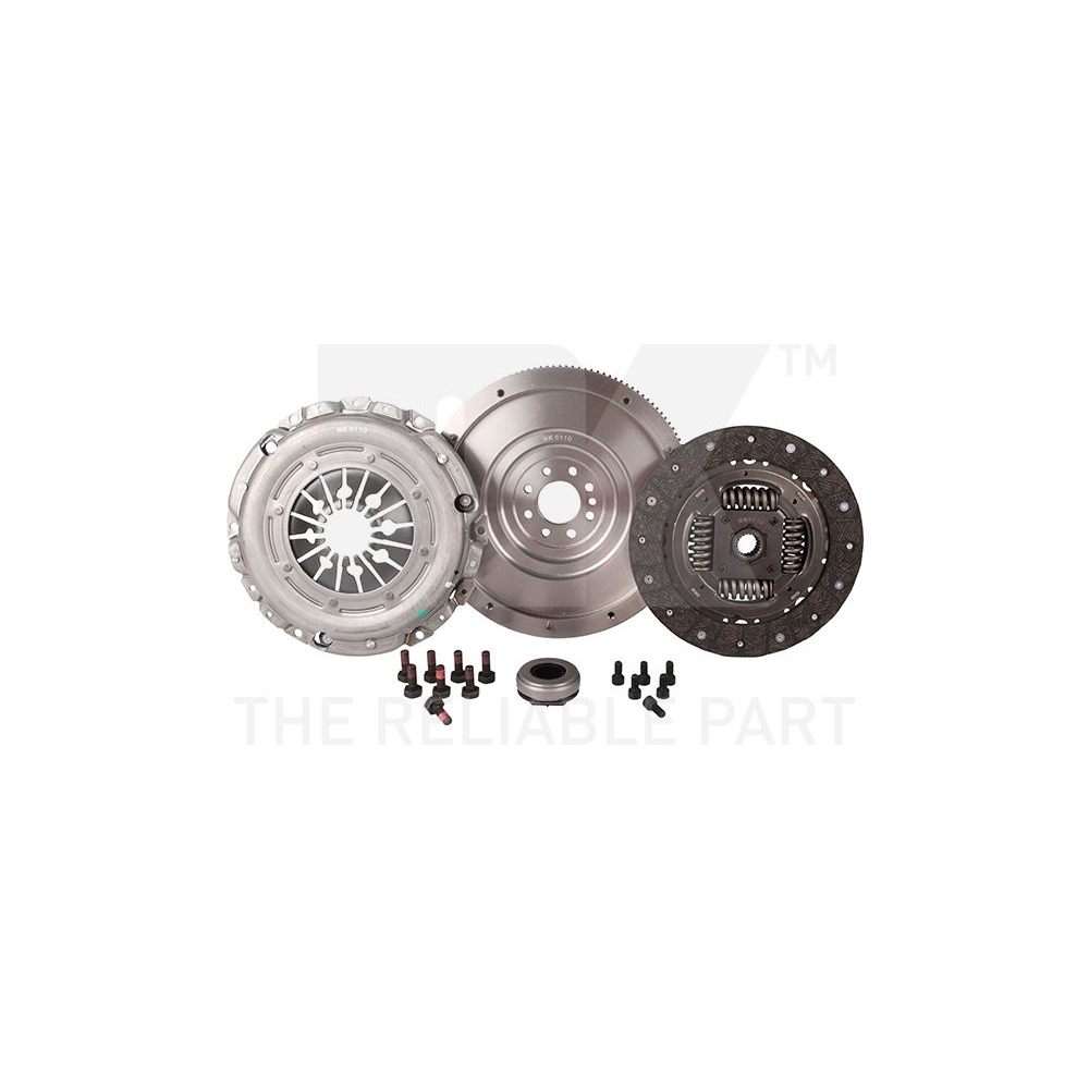 Kupplungssatz NK 133720 4 in 1 kit (3 in 1 kit + Rigid Flywheel) für CITROËN