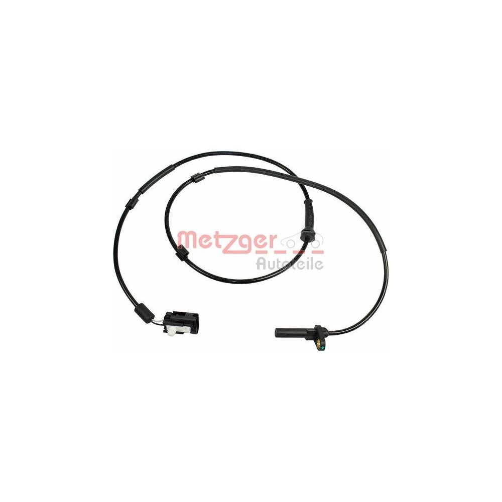 Sensor, Raddrehzahl METZGER 0900307 für FORD, Hinterachse links