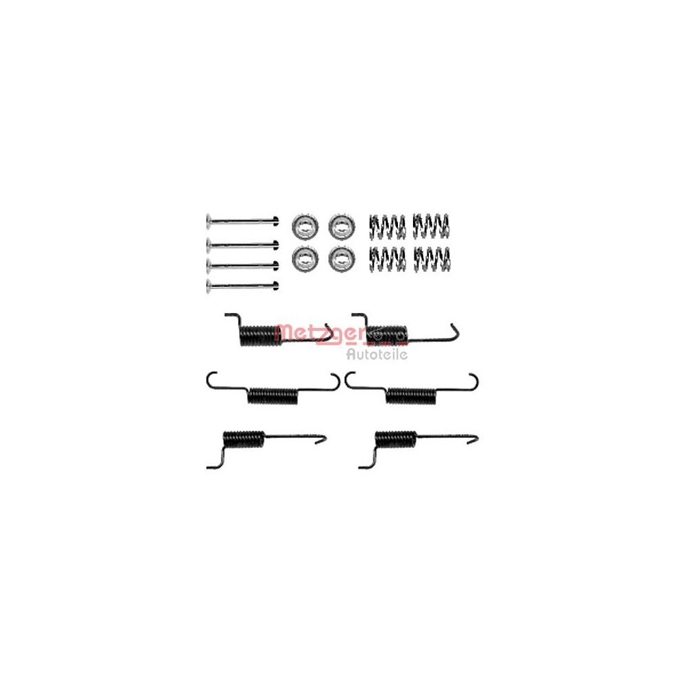 Zubehörsatz, Feststellbremsbacken METZGER 105-0823 für, Hinterachse