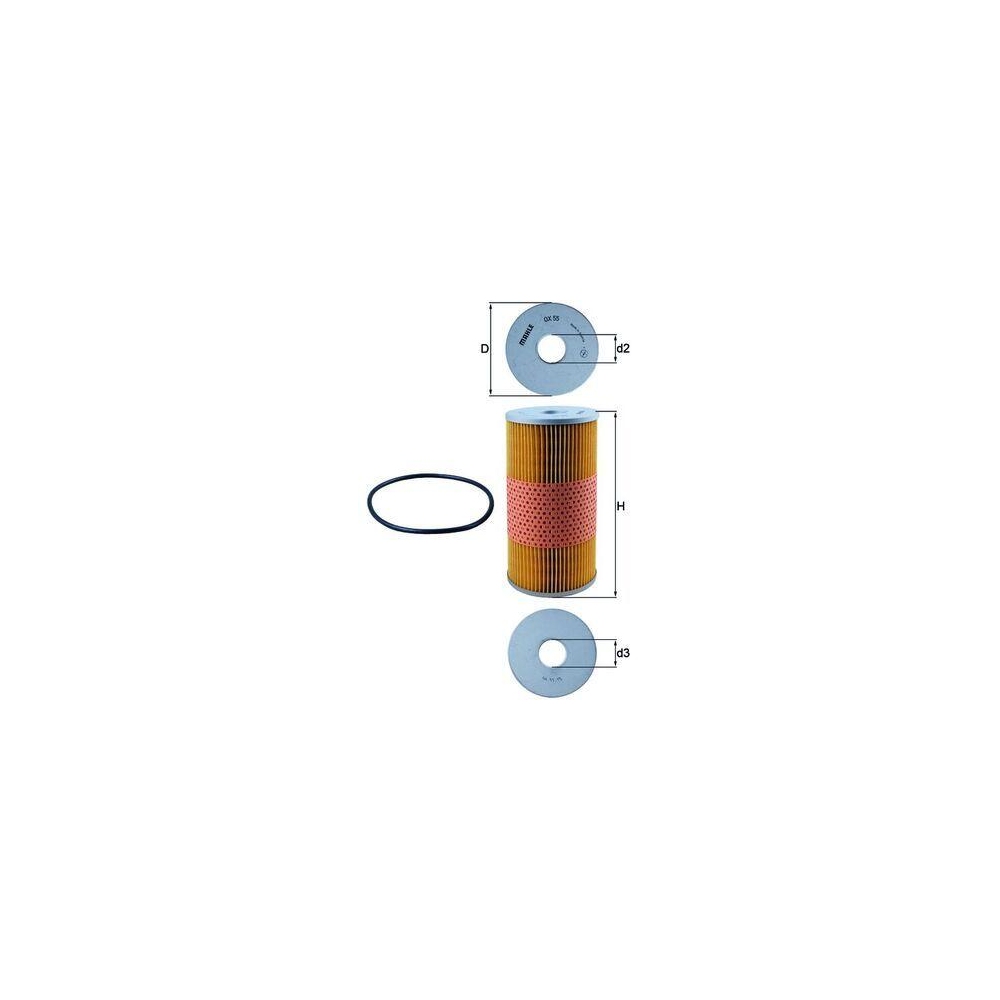 Ölfilter KNECHT OX 55D für BUESSING DAF FIAT FORD HANOMAG HENSCHEL IVECO KRUPP