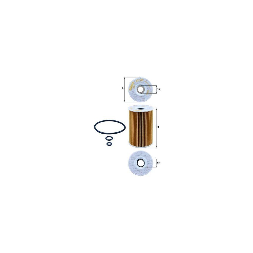 Ölfilter KNECHT OX 388D für VAG