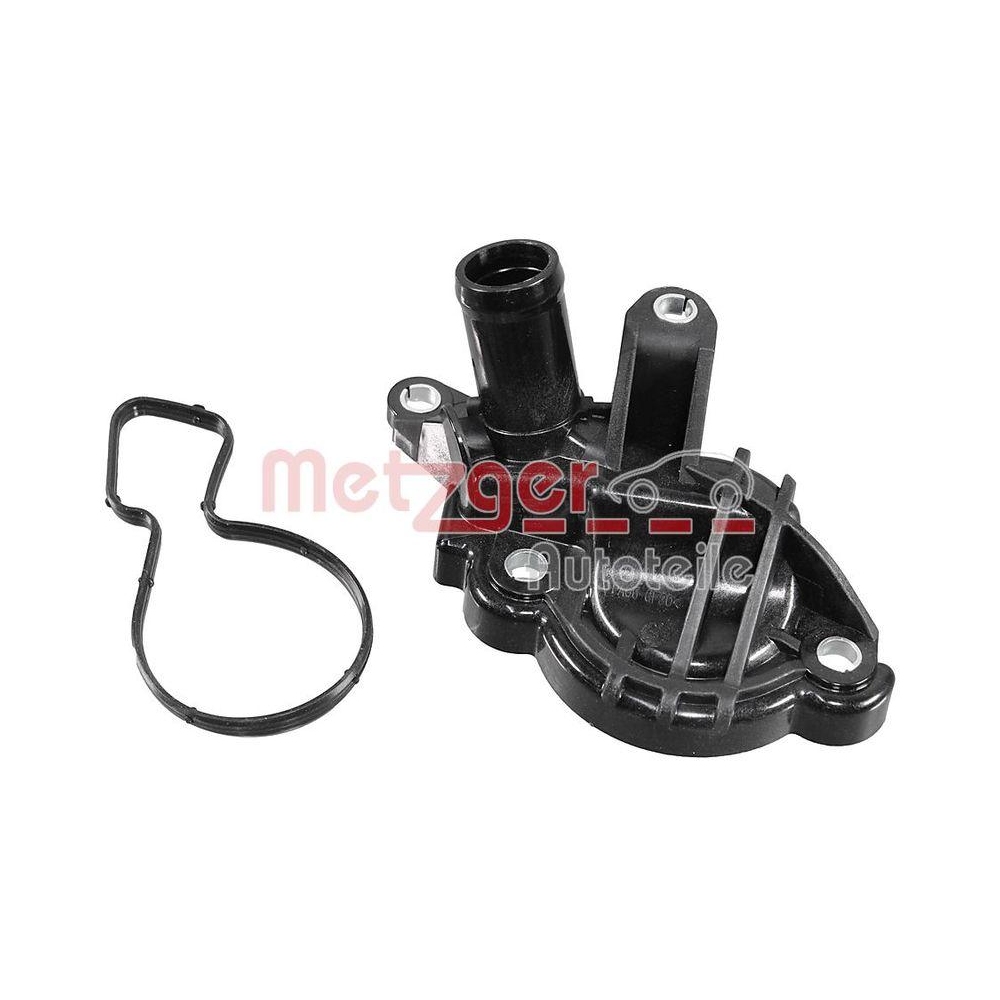 Kühlmittelflansch METZGER 4010458 GREENPARTS für AUDI SEAT SKODA VW, Thermostat