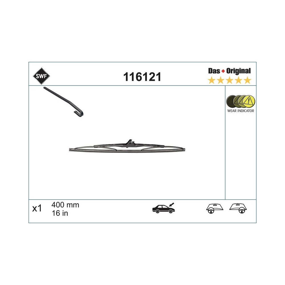 SWF Das Original (x1) Wischerblatt 116121