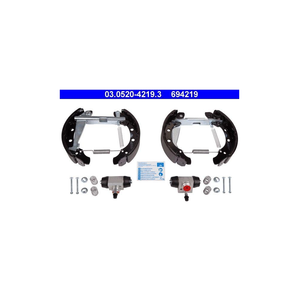 Bremsbackensatz ATE 03.0520-4219.3 Original ATE TopKit für, Hinterachse