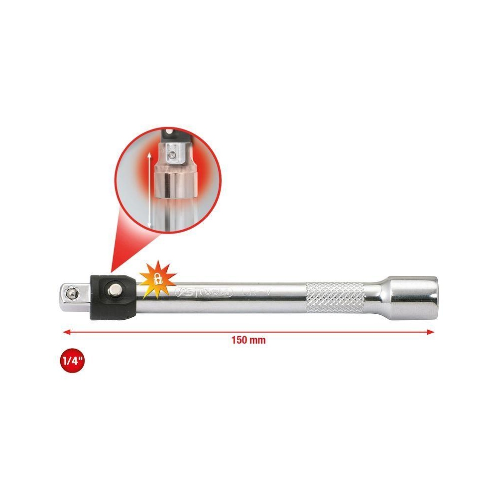 Verlängerung, Steckschlüssel KS TOOLS 919.1404 für