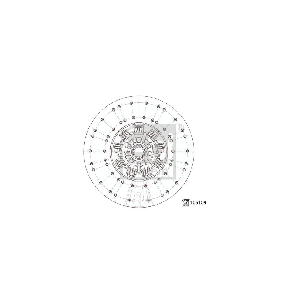 Kupplungsscheibe FEBI BILSTEIN 105109 für AVIA