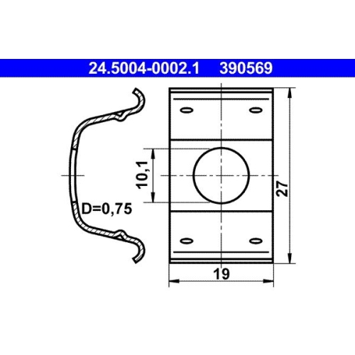 Halter, Bremsschlauch ATE 24.5004-0002.1 für BMW DAF FORD MERCEDES-BENZ PORSCHE