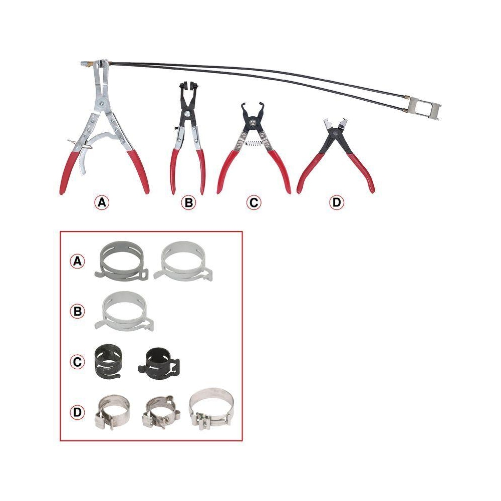 Zange, Schlauchschelle KS TOOLS 115.1104 für