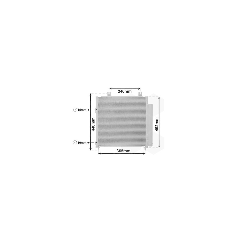 Kondensator, Klimaanlage VAN WEZEL 32005251 *** IR PLUS *** für MITSUBISHI