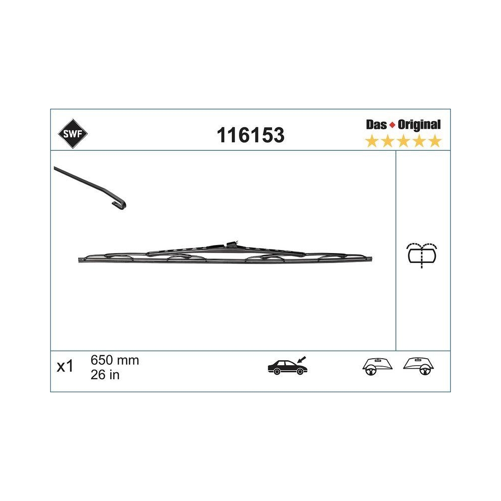 SWF Das Original (x1) Wischerblatt 116153