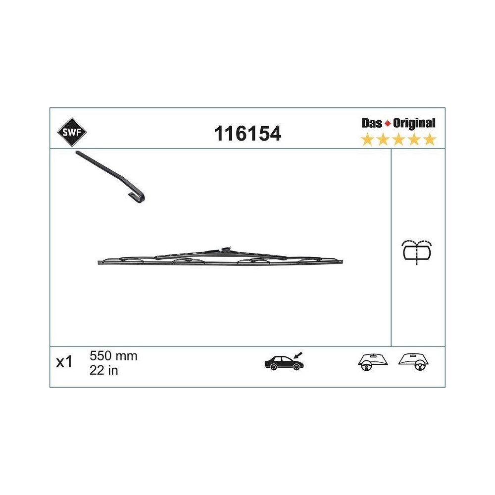 SWF Das Original (x1) Wischerblatt 116154