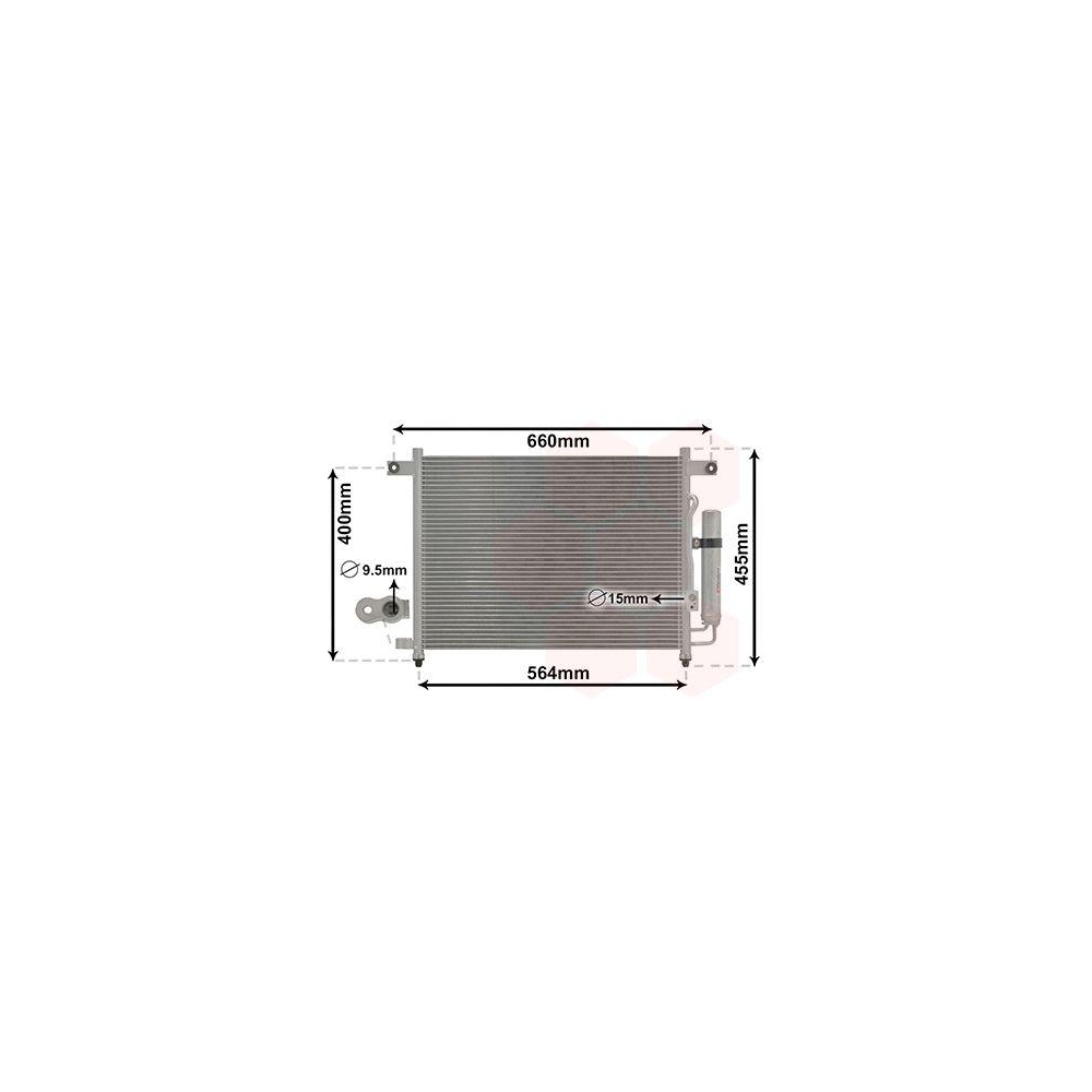 Kondensator, Klimaanlage VAN WEZEL 81005061 für DAEWOO