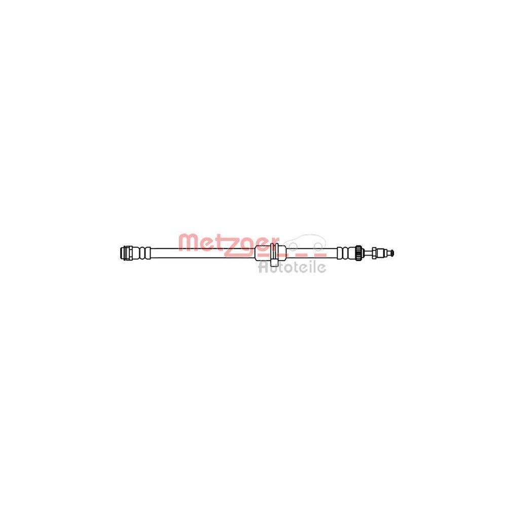 Bremsschlauch METZGER 4119084 GREENPARTS f&uuml;r MINI, Vorderachse links