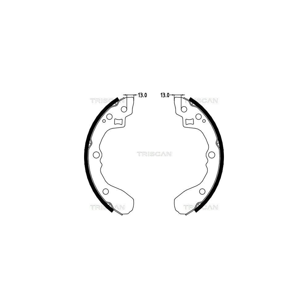 Bremsbackensatz TRISCAN 8100 18001 für KIA, Hinterachse