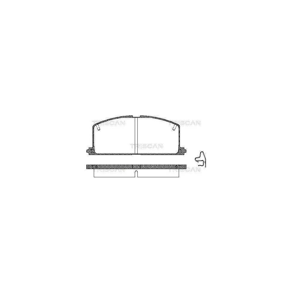 Bremsbelagsatz, Scheibenbremse TRISCAN 8110 13089 für TOYOTA, Vorderachse