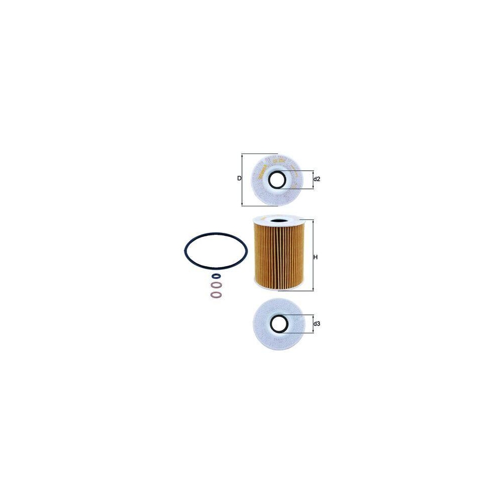 Ölfilter KNECHT OX 254D2 für BMW