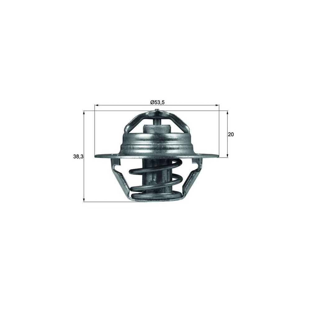 Thermostat, Kühlmittel MAHLE TX 88 88D für CITROËN OPEL PEUGEOT VOLVO