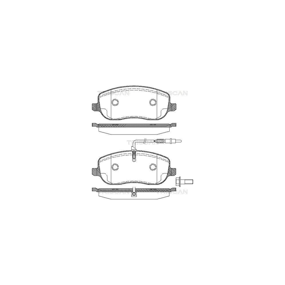 Bremsbelagsatz, Scheibenbremse TRISCAN 8110 28028 für CITROËN FIAT LANCIA