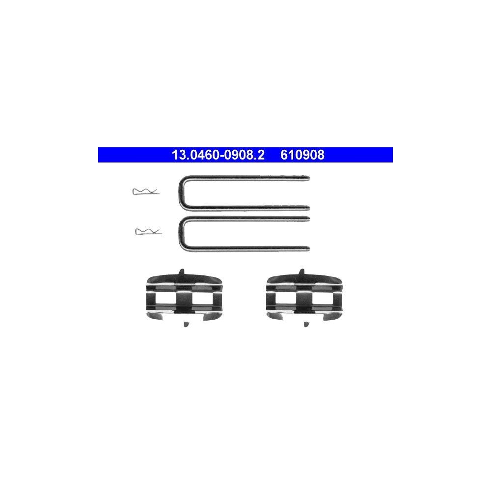 Zubehörsatz, Scheibenbremsbelag ATE 13.0460-0908.2 für, Vorderachse