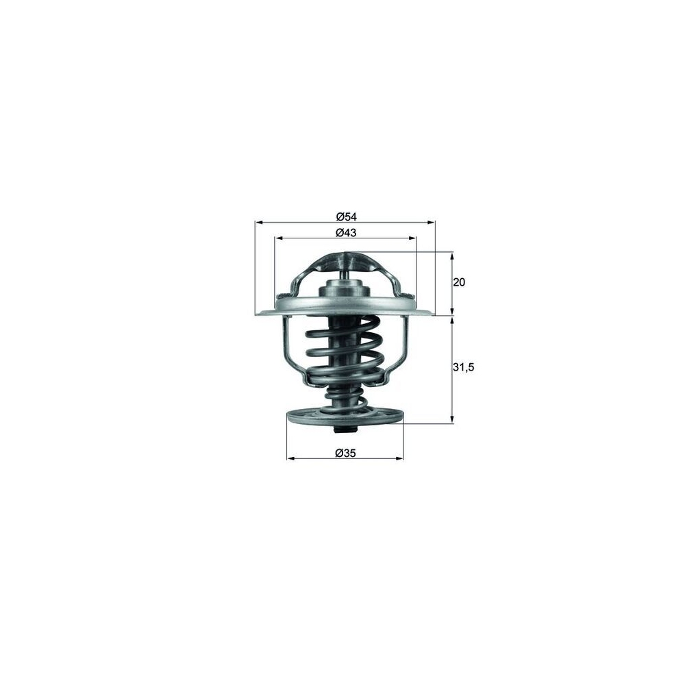 Thermostat, Kühlmittel MAHLE TX 109 87D für VAG