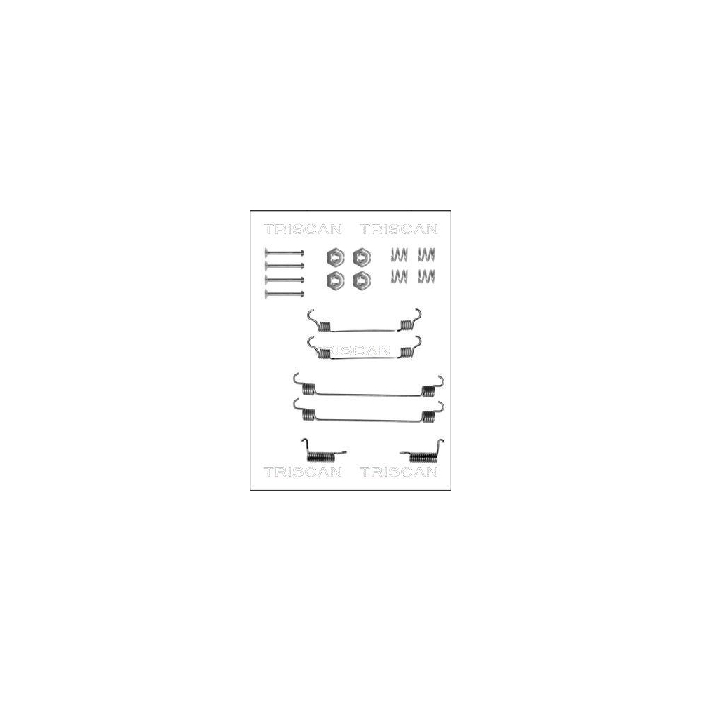 Zubehörsatz, Bremsbacken TRISCAN 8105 142560 für, Hinterachse