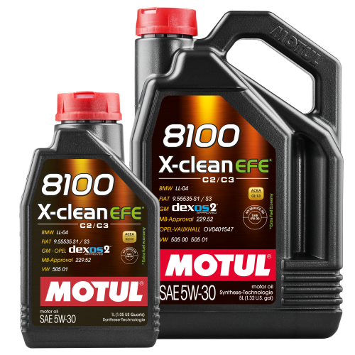 MOTUL PKW 8100 X-Clean EFE 5W-30 Hochleistungs Motorenöl 5+1 Liter