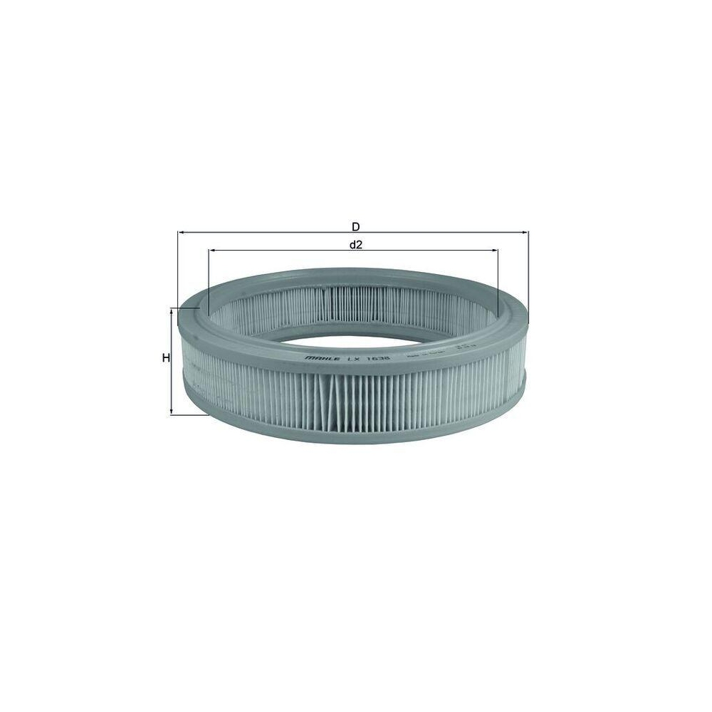 Luftfilter KNECHT LX 1638 für FIAT