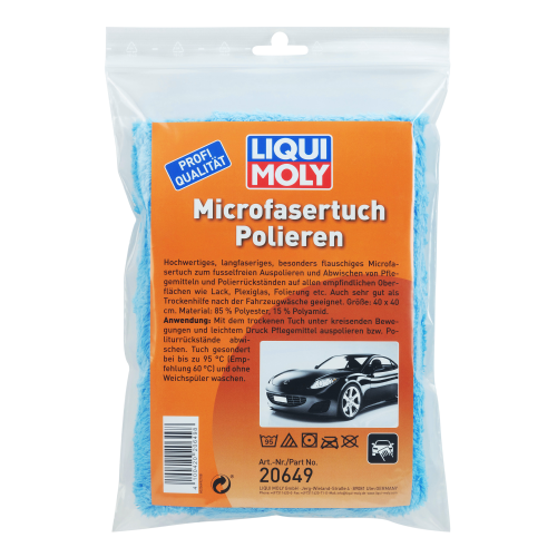 LIQUI MOLY Auto Pflege Politur Paket Benzin inkl. Microfasertücher 1486, 1467, 20649, 1651, 5110