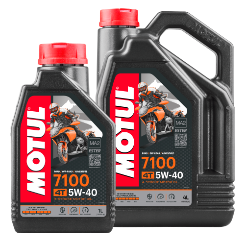 MOTUL Motorrad 7100 4T 5W-40 vollsynth. Hochleistungsmotoröl 4-Takt 4+1 Liter