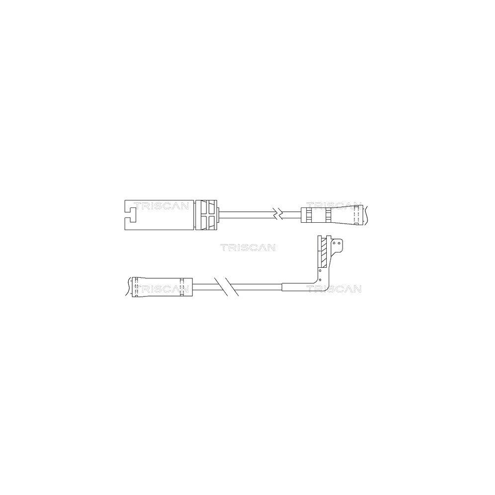 Warnkontakt, Bremsbelagverschleiß TRISCAN 8115 11054 für BMW, Hinterachse